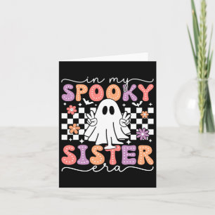 My Spooky Sister Era Retro Ghost Halloween Spooky Card