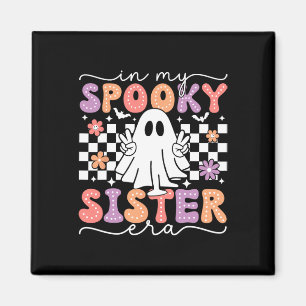 My Spooky Sister Era Retro Ghost Halloween Spooky Magnet