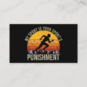 My Sport Is Your Sports Punishment Track Cross Cou Business Card