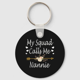 My Squad Calls Me Nannie Mothers Day Key Ring