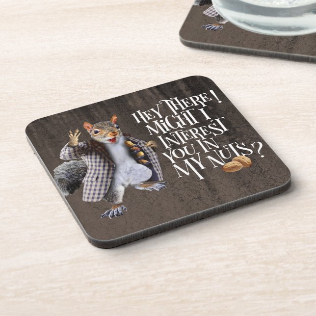 My Squirrel Nuts Coaster (Left Side)