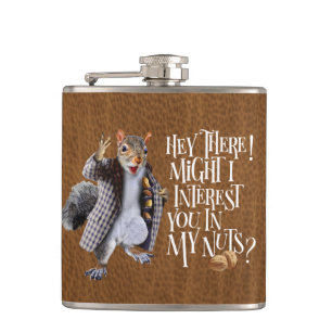 My Squirrel Nuts Hip Flask