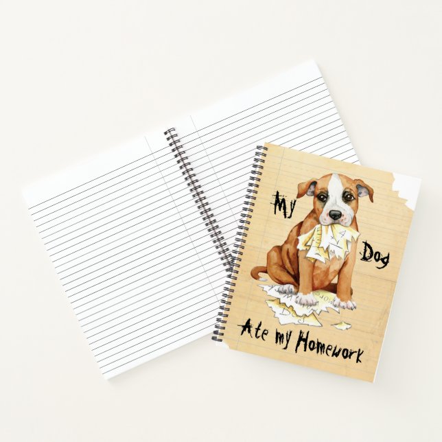 My Stafford Ate My Homework Notebook (Inside)