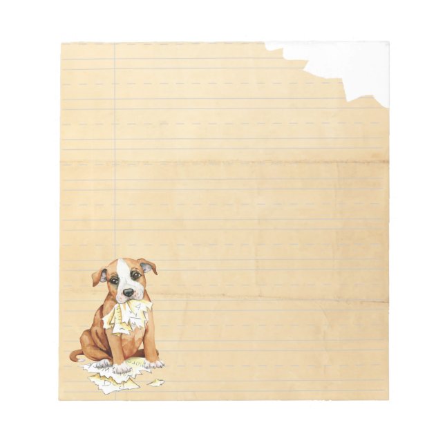 My Stafford Ate My Homework Notepad (Front)