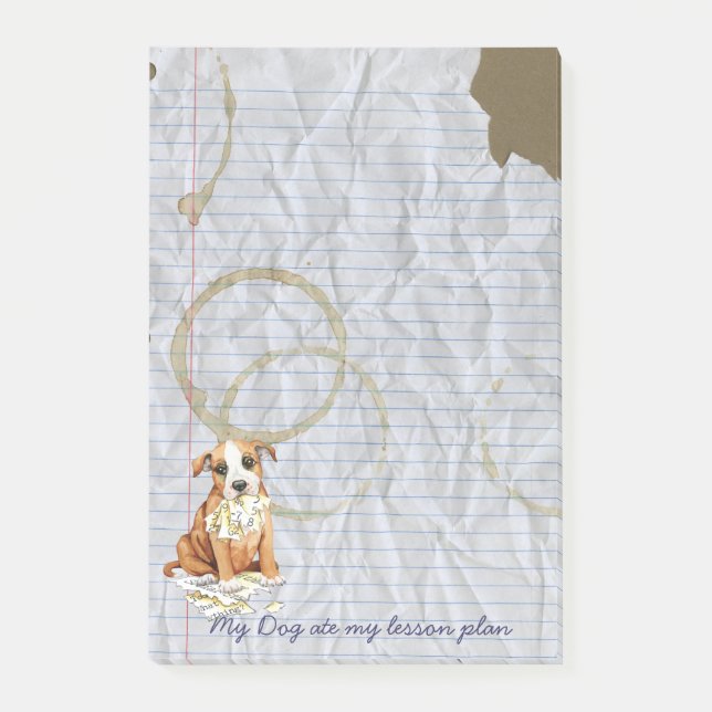 My Stafford Ate My Lesson Plan Post-it Notes (Front)