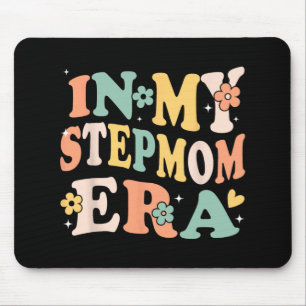 My Stepmom Era Funny Sarcastic Groovy Retro Mother Mouse Pad