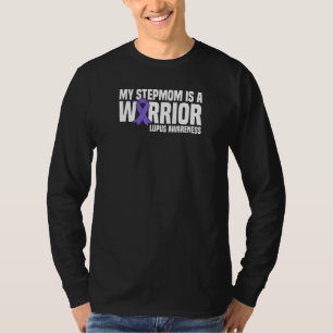 My Stepmom Is A Warrior Purple Ribbon Lupus Awaren T-Shirt