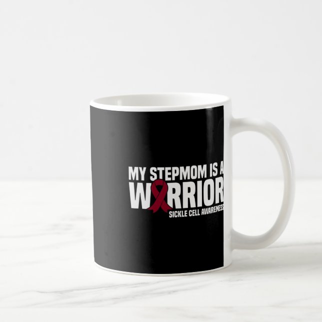 My Stepmom is a Warrior Sickle Cell Awareness  Coffee Mug (Right)