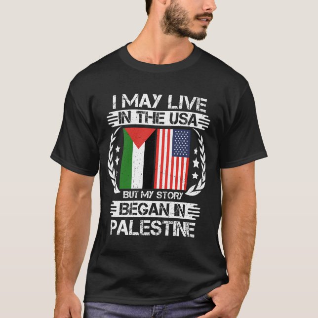 My Story Began In Palestine T-Shirt (Front)