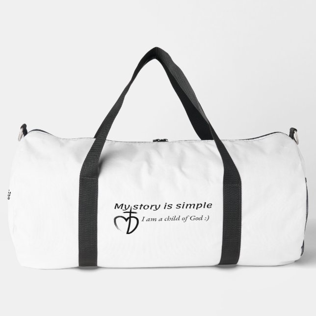 My story is simple duffle bag (Front)