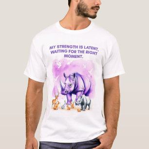 My strength is latent, waiting for the right momen T-Shirt