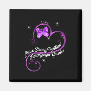 My Strong Resilient Fibromyalgia Warrior Awareness Magnet