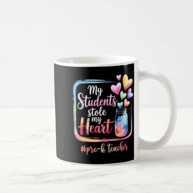 My Student Stole My Heart Pre-k Teacher Valentine  Coffee Mug (Right)