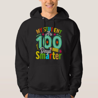my students are 100 days smarter hoodie