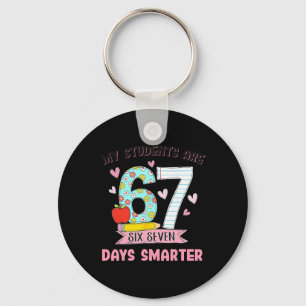 My Students Are 67 Days Smarter Funny Teacher Kids Key Ring