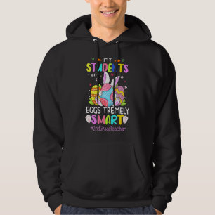 My Students Are Eggs Tremely Smart 2nd Grade Teach Hoodie