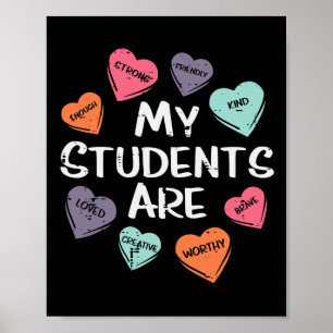 My Students Are Enough Friendly Valentines Day Tea Poster