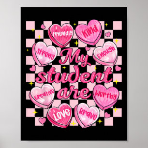 My Students Are Enough Friendly Valentines Day Tea Poster