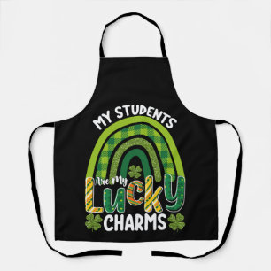 My Students Are My Lucky Charms St Patrick's Day Apron