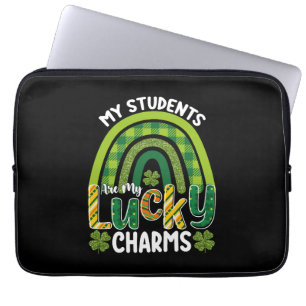 My Students Are My Lucky Charms St Patrick's Day Laptop Sleeve