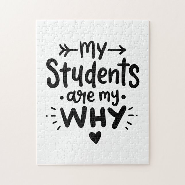 My Students Are My Why Jigsaw Puzzle (Vertical)
