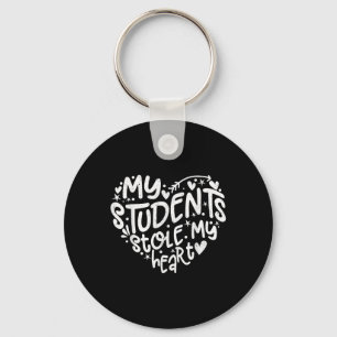 My Students Stole My Heart Valentines Day Key Ring