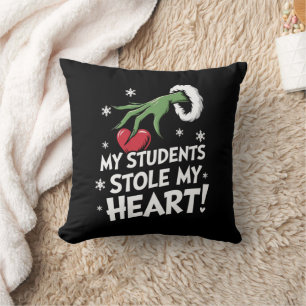 My Students Stole My Heart Xmas Christmas Teacher Cushion