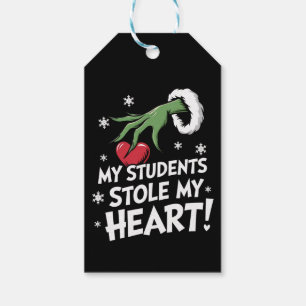 My Students Stole My Heart Xmas Christmas Teacher Gift Tags