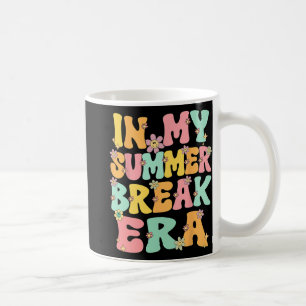 My Summer Break Era Retro Groovy Summer Break Teac Coffee Mug