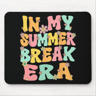 My Summer Break Era Retro Groovy Summer Break Teac Mouse Pad