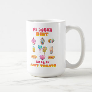 My Summer Diet No Calls Just Treats Coffee Mug