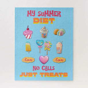 My Summer Diet No Calls Just Treats Jigsaw Puzzle