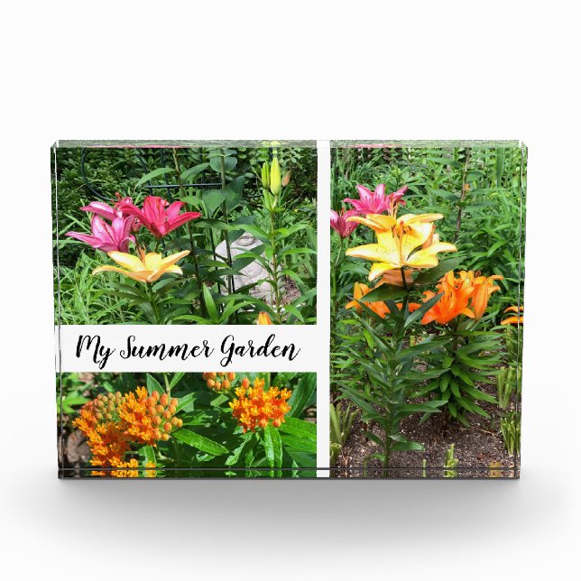 "My Summer Garden" Horizontal Block Photoblock (Front)