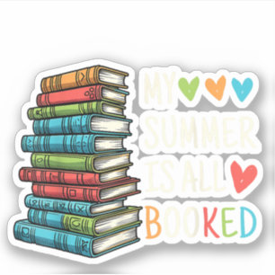 My Summer Is All Booked Book Reading Funny Book 