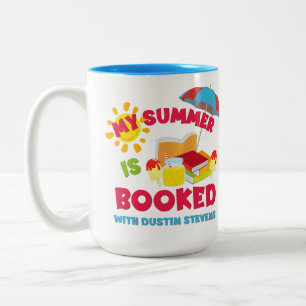 My Summer Is Booked with Dustin Stevens Two-Tone Coffee Mug