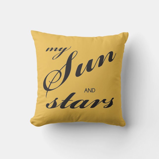 My sun and stars pillow (Front)
