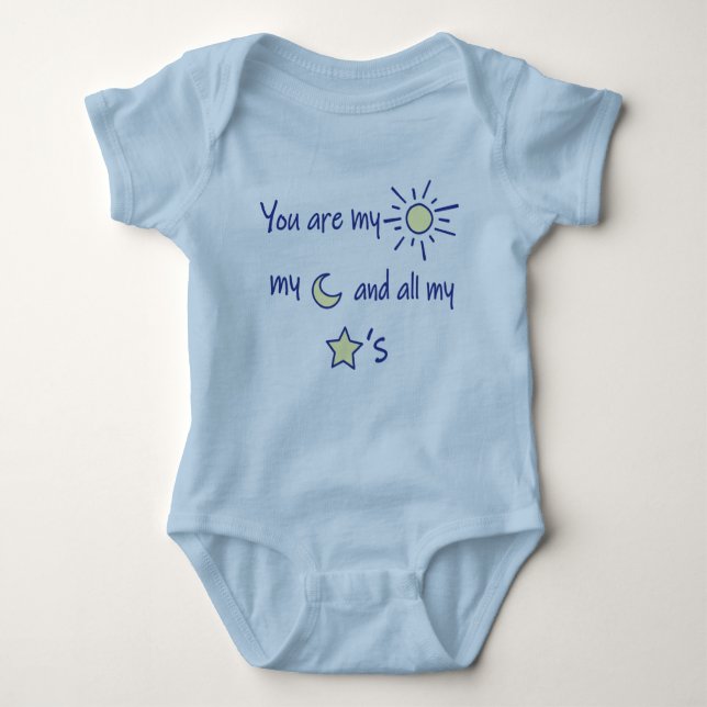 My Sun, Moon, and Stars Baby Bodysuit (Front)