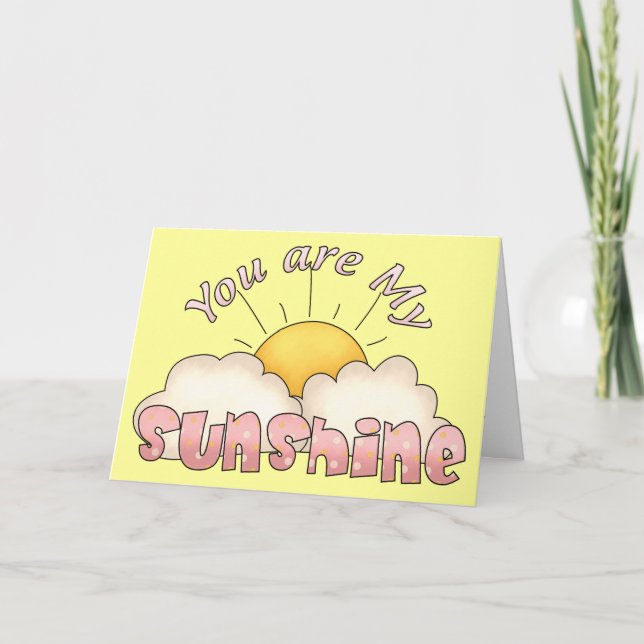 My Sunshine Birthday Card (Front)