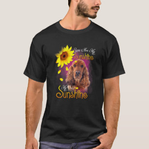 My Sunshine Cocker Spaniel Dog With Sunflowers T-Shirt
