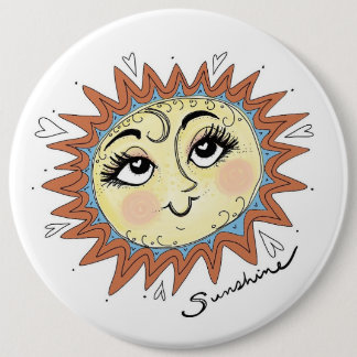 My Sunshine Fun Illustration  6 Cm Round Badge