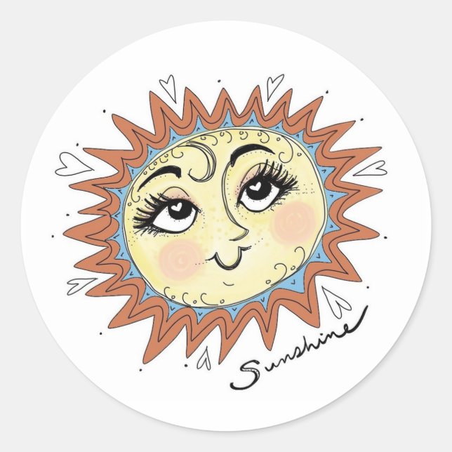 My Sunshine Fun Illustration Sticker  (Front)