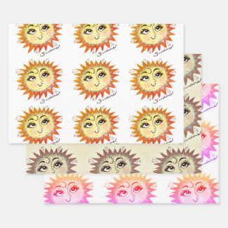 My Sunshine Fun Illustration Sun Wrapping Paper
