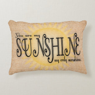 My Sunshine on Burlap Decorative Cushion