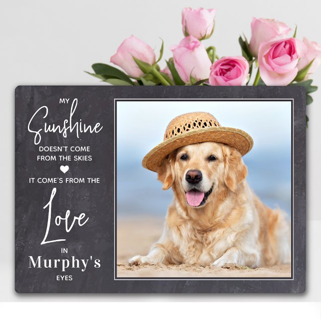 My Sunshine Personalised Photo Pet Dog Lover  Plaque (Creator Uploaded)