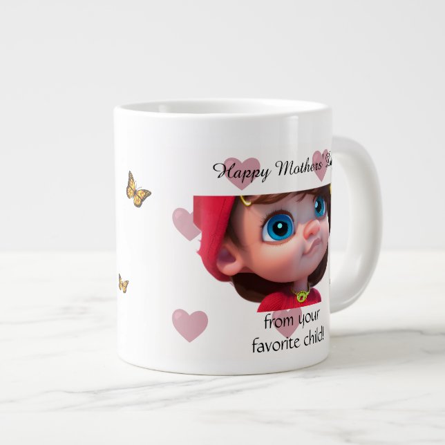 My super cool mum large coffee mug (Front Right)