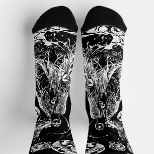 My Super Halloween black and white Socks