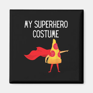 My Superhero Pizza With Cape Halloween Costume Fun Magnet