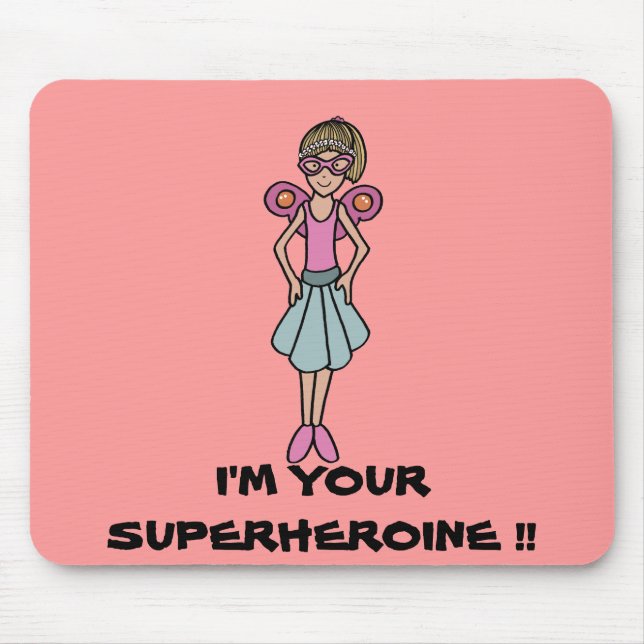 My superheroine mouse pad (Front)