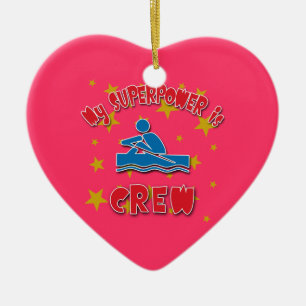 My Superpower is Crew Ceramic Tree Decoration