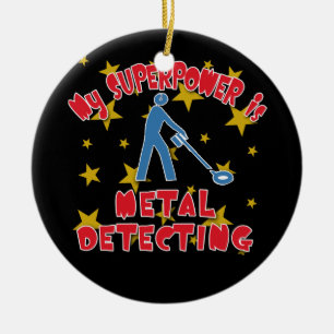My Superpower is Metal Detecting Ceramic Tree Decoration